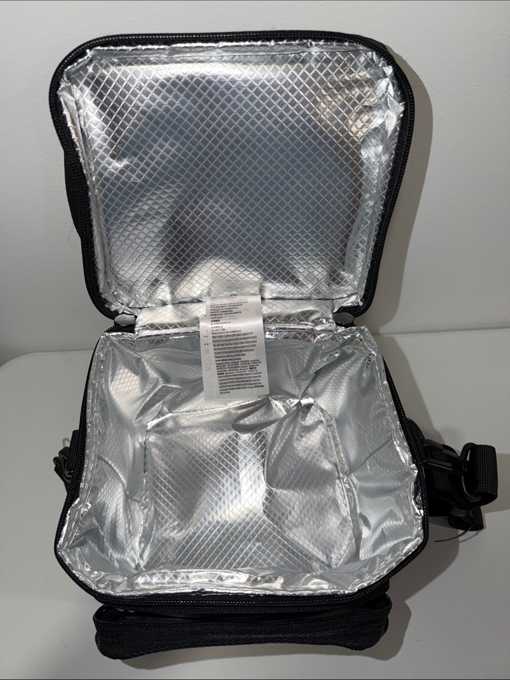 NIKE Black Tactical Insulated Lunch Bag Crossbody Strap - Picture 8 of 10